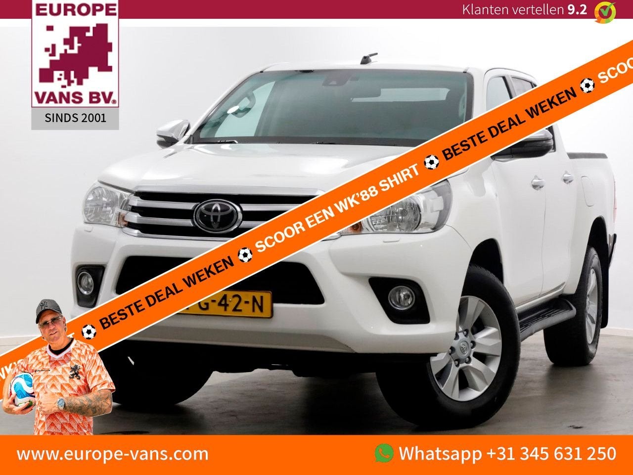 Toyota HiLux 2.4 D-4D-F 150pk E6 4WD 4x4 Double Cab Automaat, Autos, Achat, Entreprise, Carnet d'entretien, Diesel