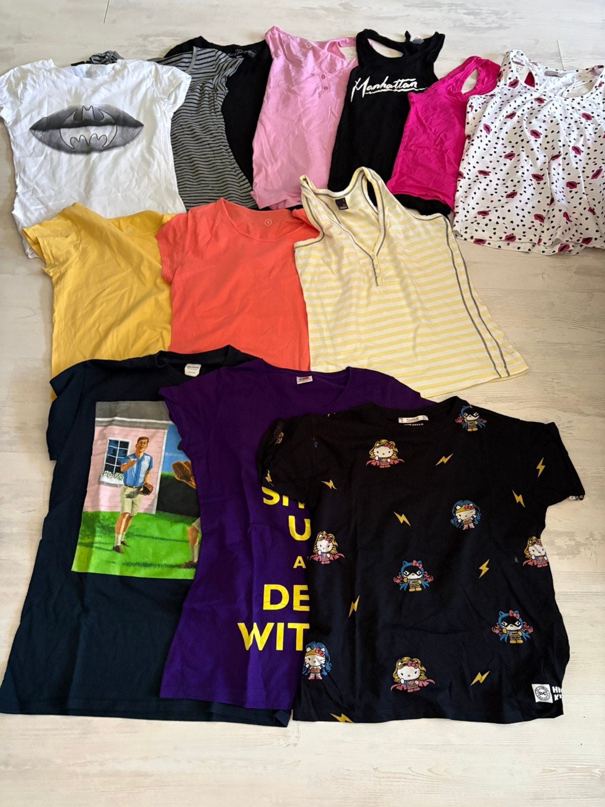 Lot t shirten ex small tot small, Ophalen, Zo goed als nieuw
