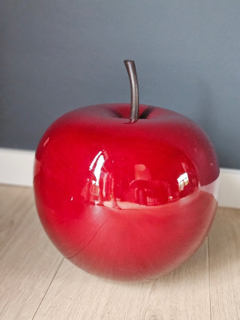 Pomme decoration, Enlèvement, Comme neuf, Rouge