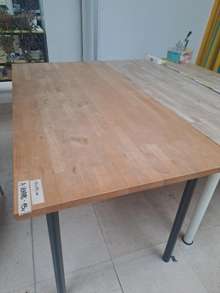 Table bois massif 155 x 75 cm, Enlèvement, Utilisé, Bois