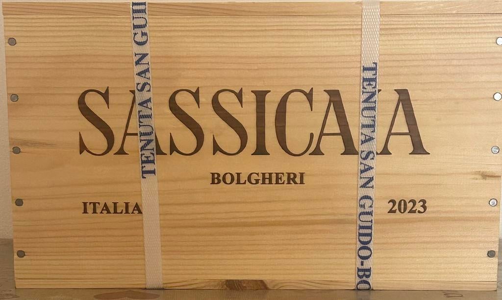 1 caisse originelle 6 x Sassicaia 2023, Collections, Vins, Enlèvement, Comme neuf