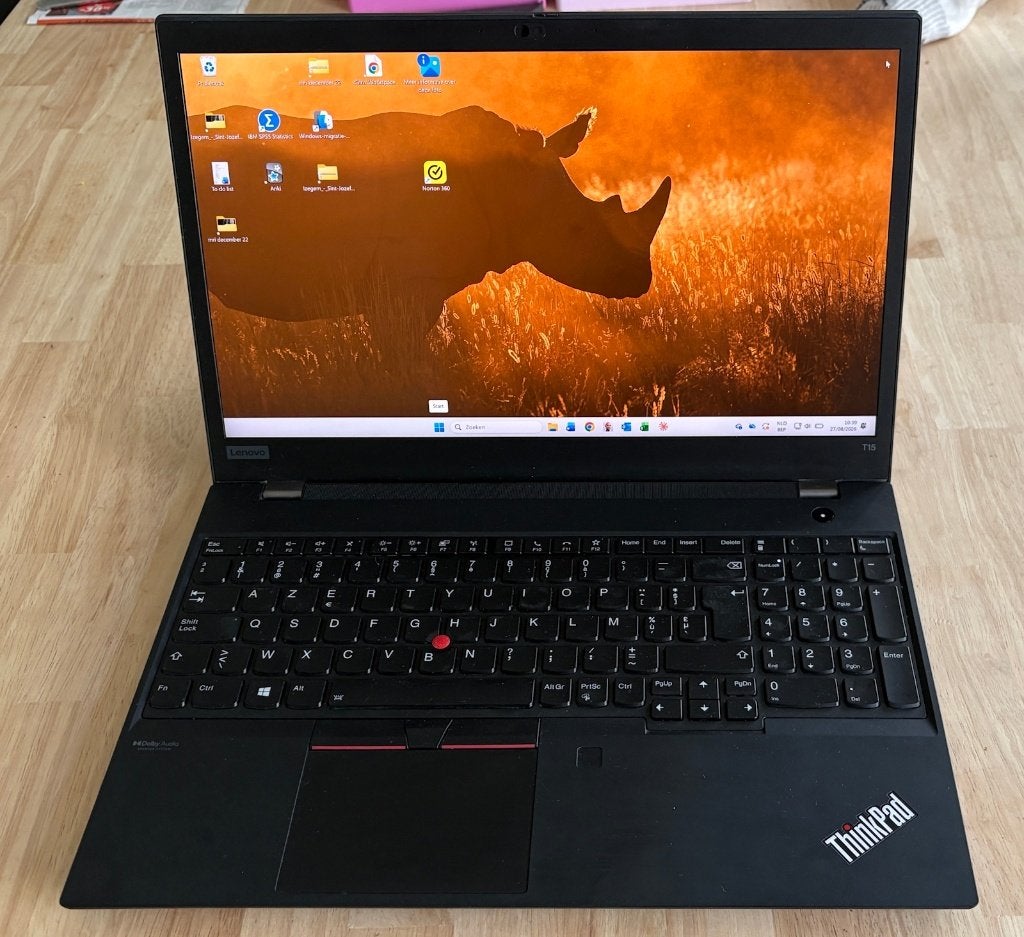 Lenovo Thinkpad T15 Gen2i - i7 - 16GB - 1Tb - 4K, HDD, Intel i7-processor, Comme neuf, Enlèvement