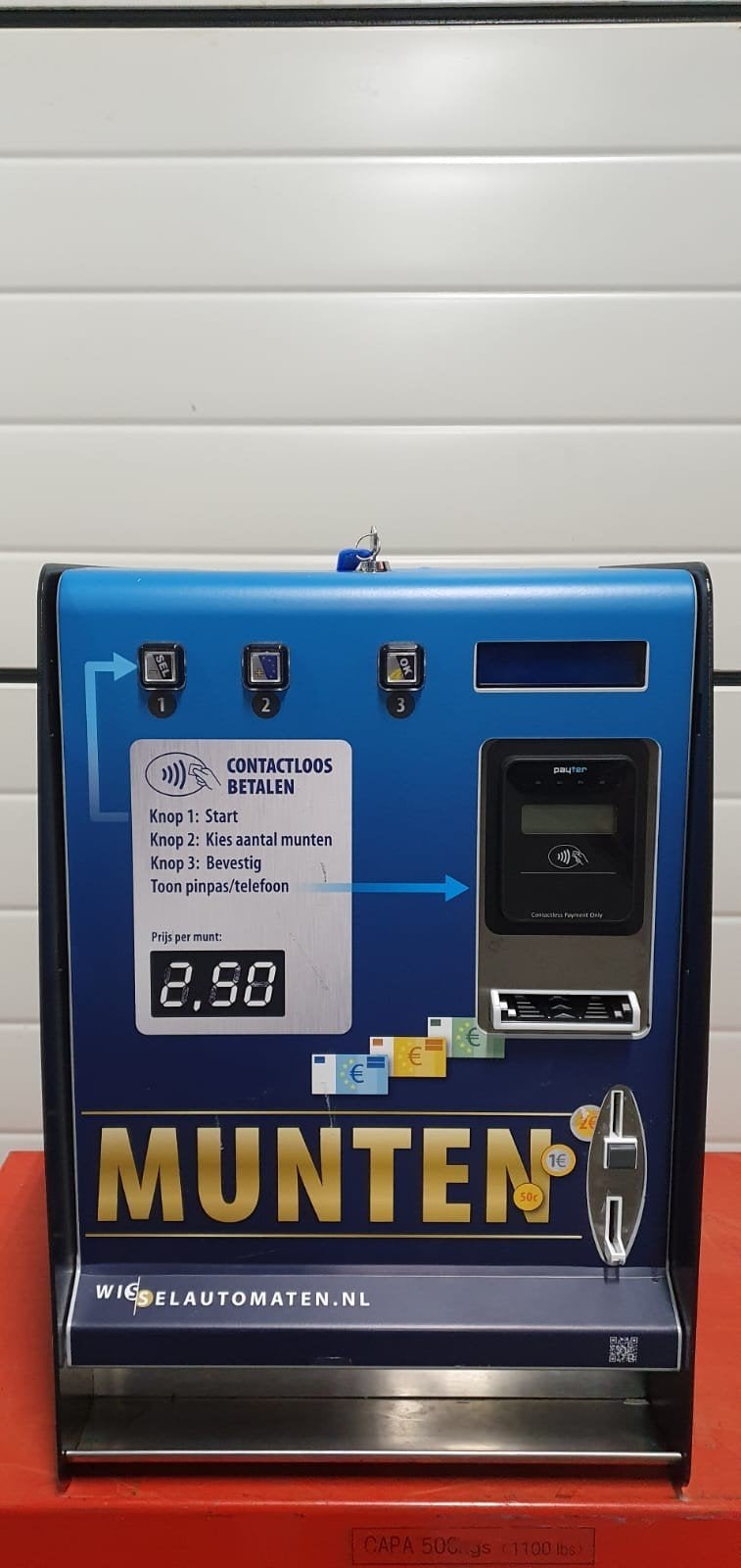 Wisselautomaat contactloos payter, Verzamelen, Automaten | Overige, Ophalen