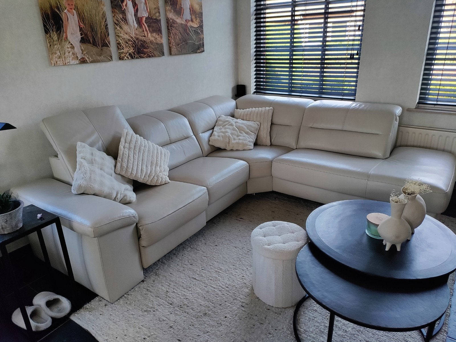 Lederen salon met relax, Enlèvement