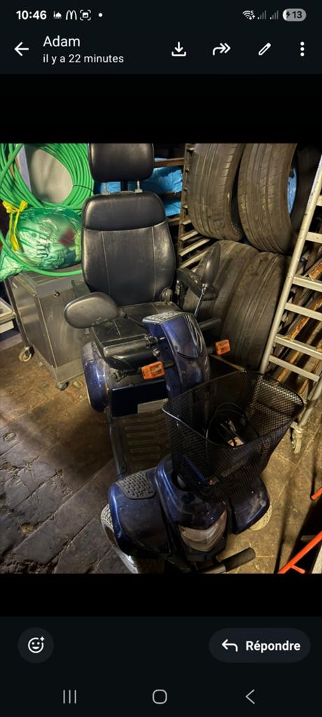 Chaise électrique fonctionnement parfaitement avec chargeur, Enlèvement ou Envoi