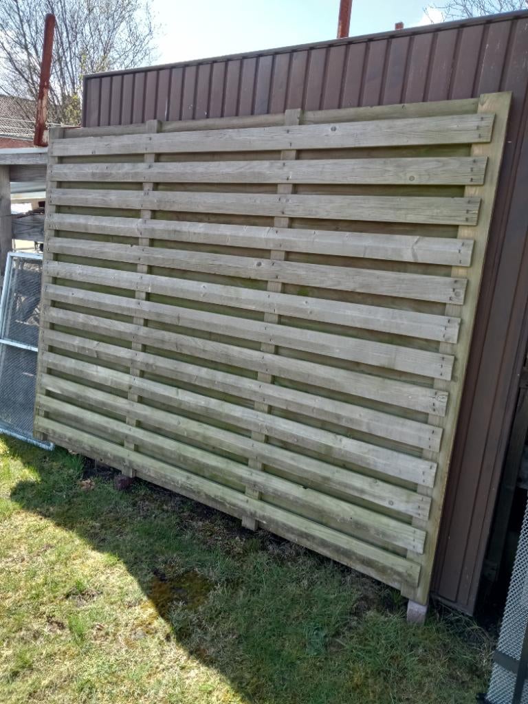 Tuinscherm, Enlèvement, Comme neuf, Bois
