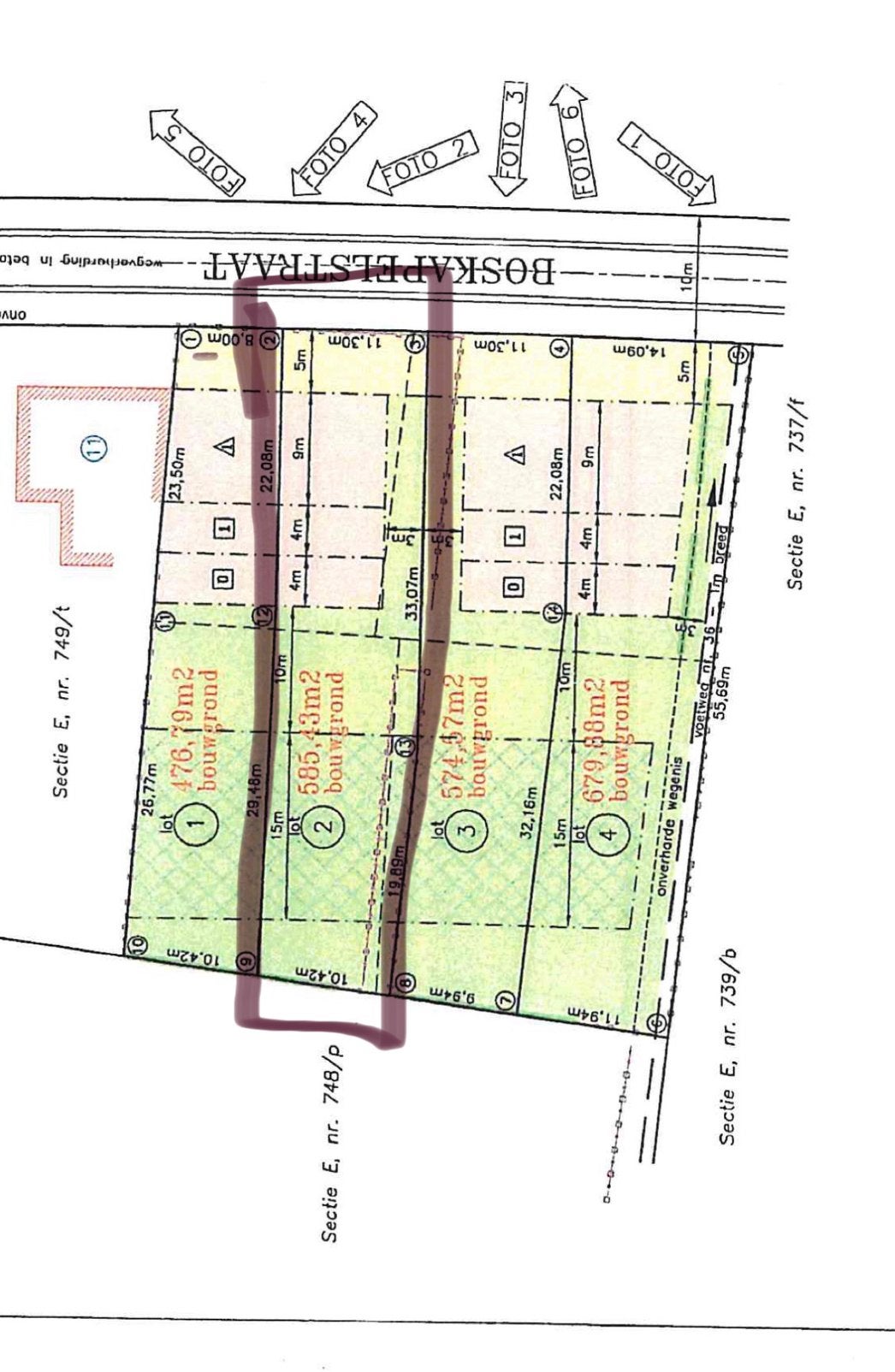 Bouwgrond voor halfopenbouwing, Immo, Verkoop zonder makelaar, 500 tot 1000 m²
