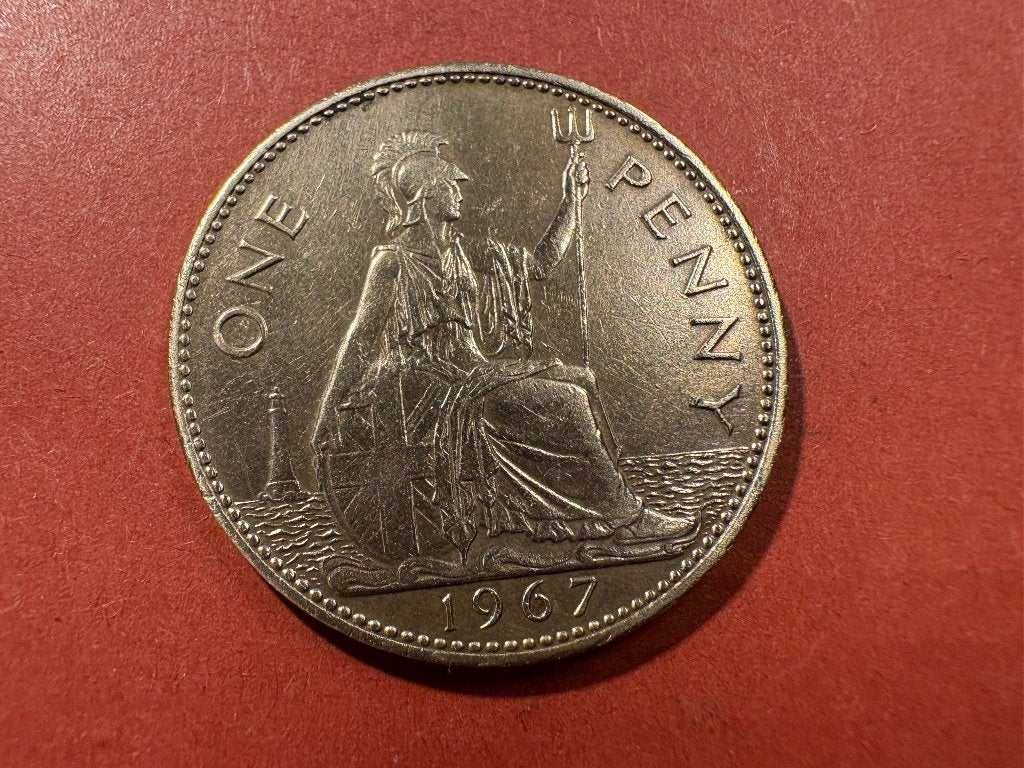 Royaume-Uni (UK) - 1 Penny 1967 (#208#), Enlèvement ou Envoi, Autres pays, Monnaie en vrac