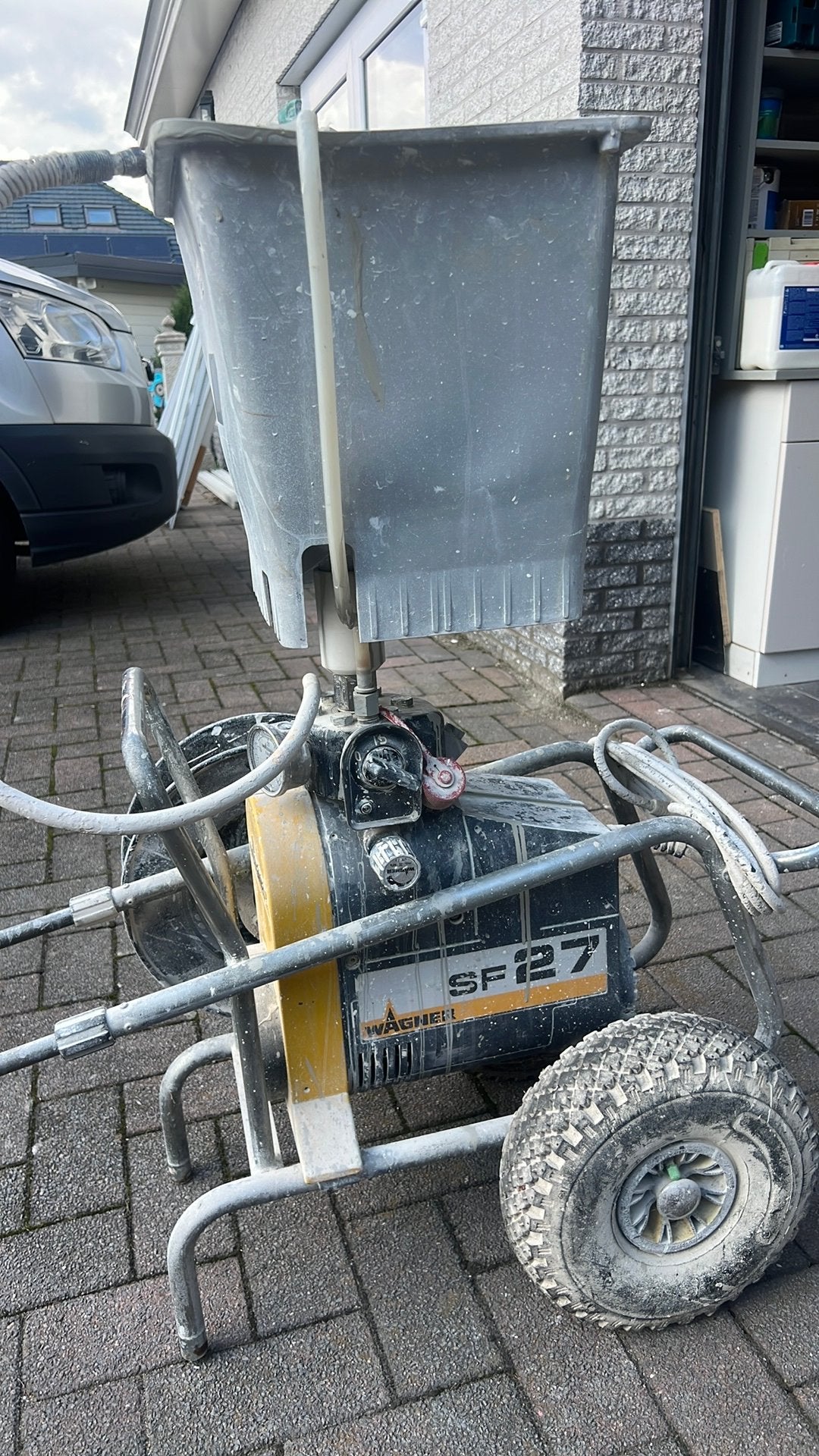 Wagner SF 27 airless, Doe-het-zelf en Bouw, Ophalen of Verzenden, Gebruikt, Verfspuit of Verfpomp