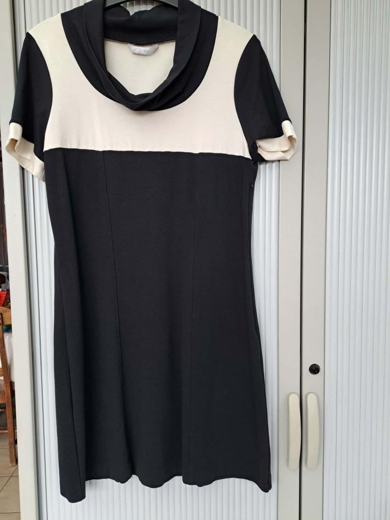 Zwart/créme kleurig kleedje, Kleding | Dames, Jurken, Ophalen, Zwart, Atmos fashion, Maat 42/44 (L)
