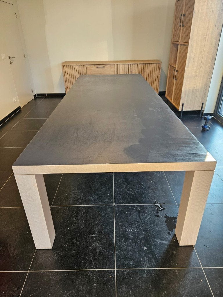 Tafel 3m20, Huis en Inrichting, Tafels | Eettafels, Ophalen, Overige materialen, Gebruikt, 200 cm of meer