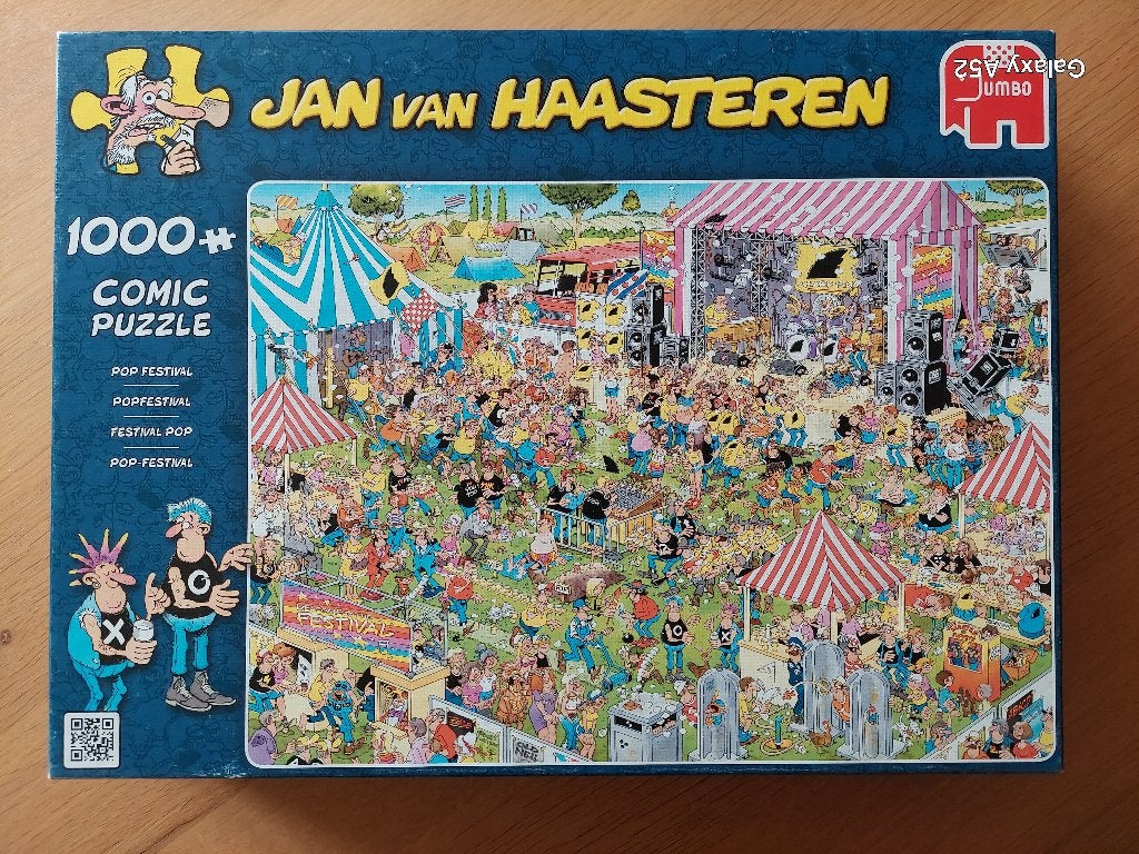 Puzzle 1000 pièces - Jumbo Van Haasteren - festival pop, Enlèvement ou Envoi, 500 à 1500 pièces, Comme neuf, Puzzle