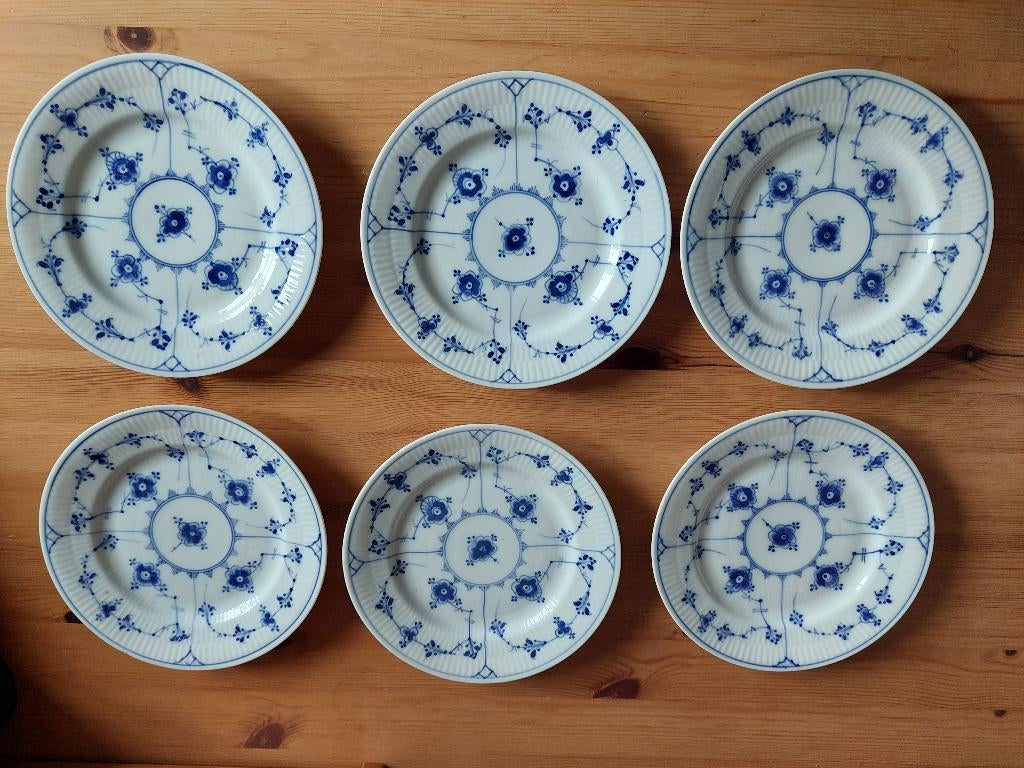 Zeldzame set van 6st zijborden Royal Copenhagen, Antiek en Kunst, Ophalen