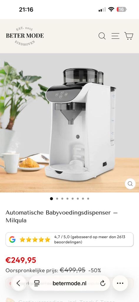 Babyvoedingsdispenser, Elektronische apparatuur, Juicers, Ophalen, Zo goed als nieuw