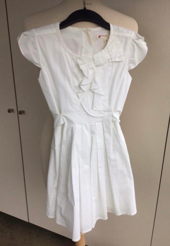 Robe d'été blanche AO, Enfants & Bébés, Vêtements enfant | Taille 128, Enlèvement ou Envoi, Comme neuf, Fille, Robe ou Jupe