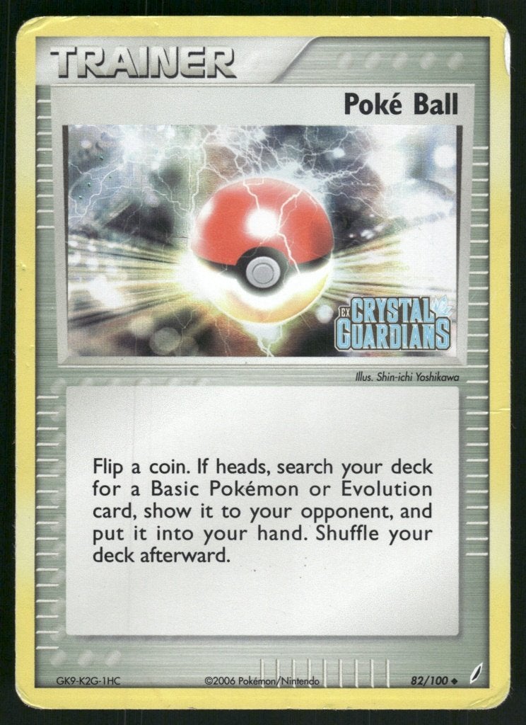Poké Ball 82/100 - Crystal Guardians (Reverse Holo (Fair), Hobby en Vrije tijd, Verzenden, Gebruikt