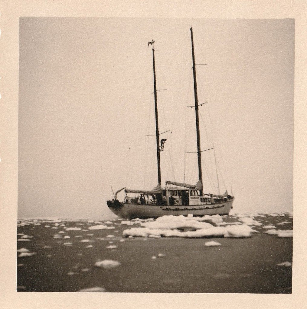 foto Zenobe Gramme, zeilschip, marine - wshl. 1962, Ophalen of Verzenden, Marine, Foto of Poster