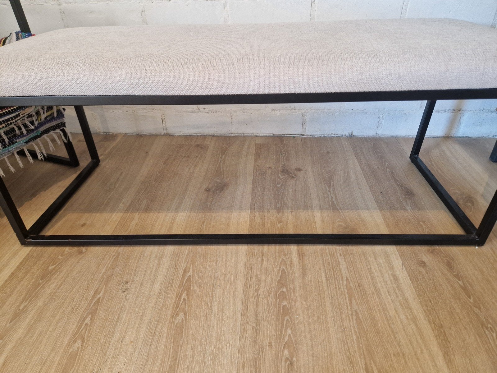 banc d entrée carter casa comme neuf gris beige, Enlèvement
