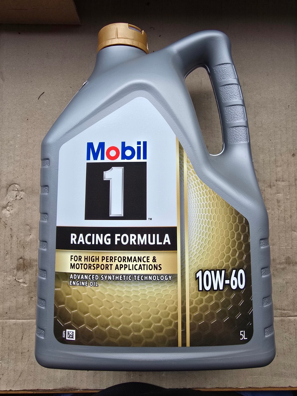 Huile moteur 10W60 Mobil 1 Racing 5L, Enlèvement