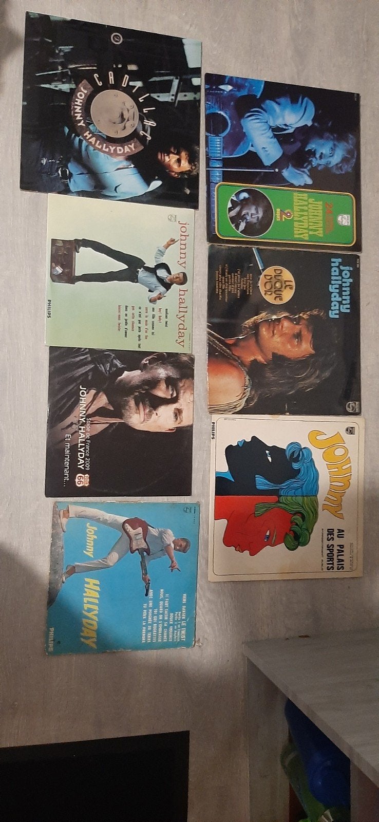 lot vynile johnny hallyday, Enlèvement, Utilisé, Rock 'n' roll, Album