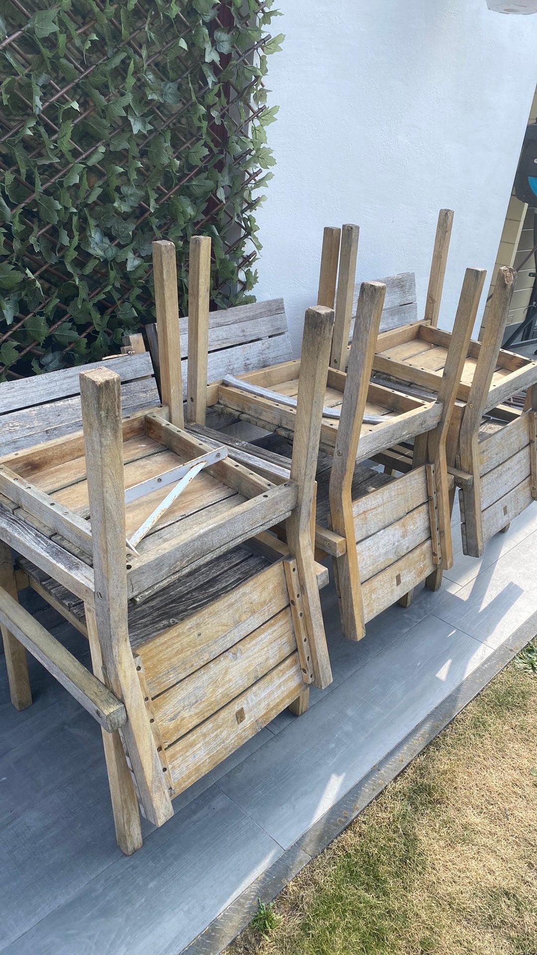 6 oude stoelen (brandhout ), Enlèvement