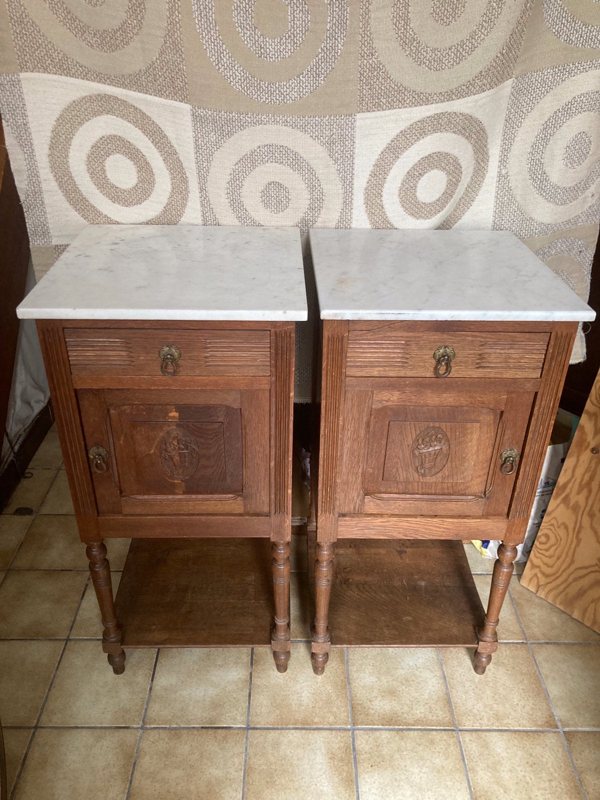 Deux guéridons anciens, Maison & Meubles, Enlèvement, Utilisé