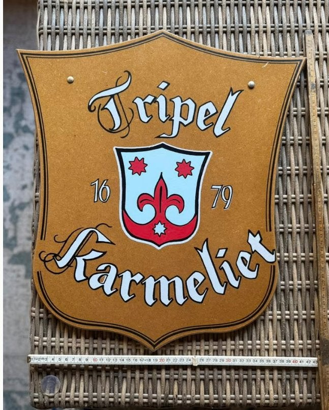 reclamebord karmeliet, Ophalen of Verzenden, Zo goed als nieuw, Reclamebord