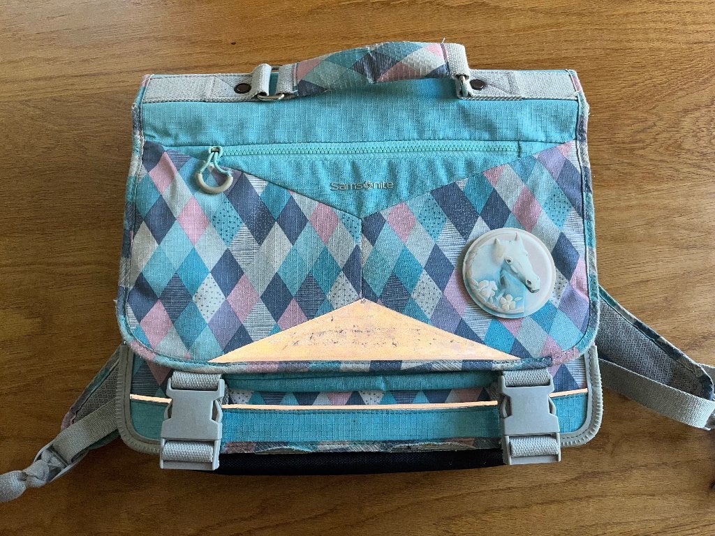 Boekentas Samsonite, Ophalen, Gebruikt, Blauw, Aktetas of Boekentas