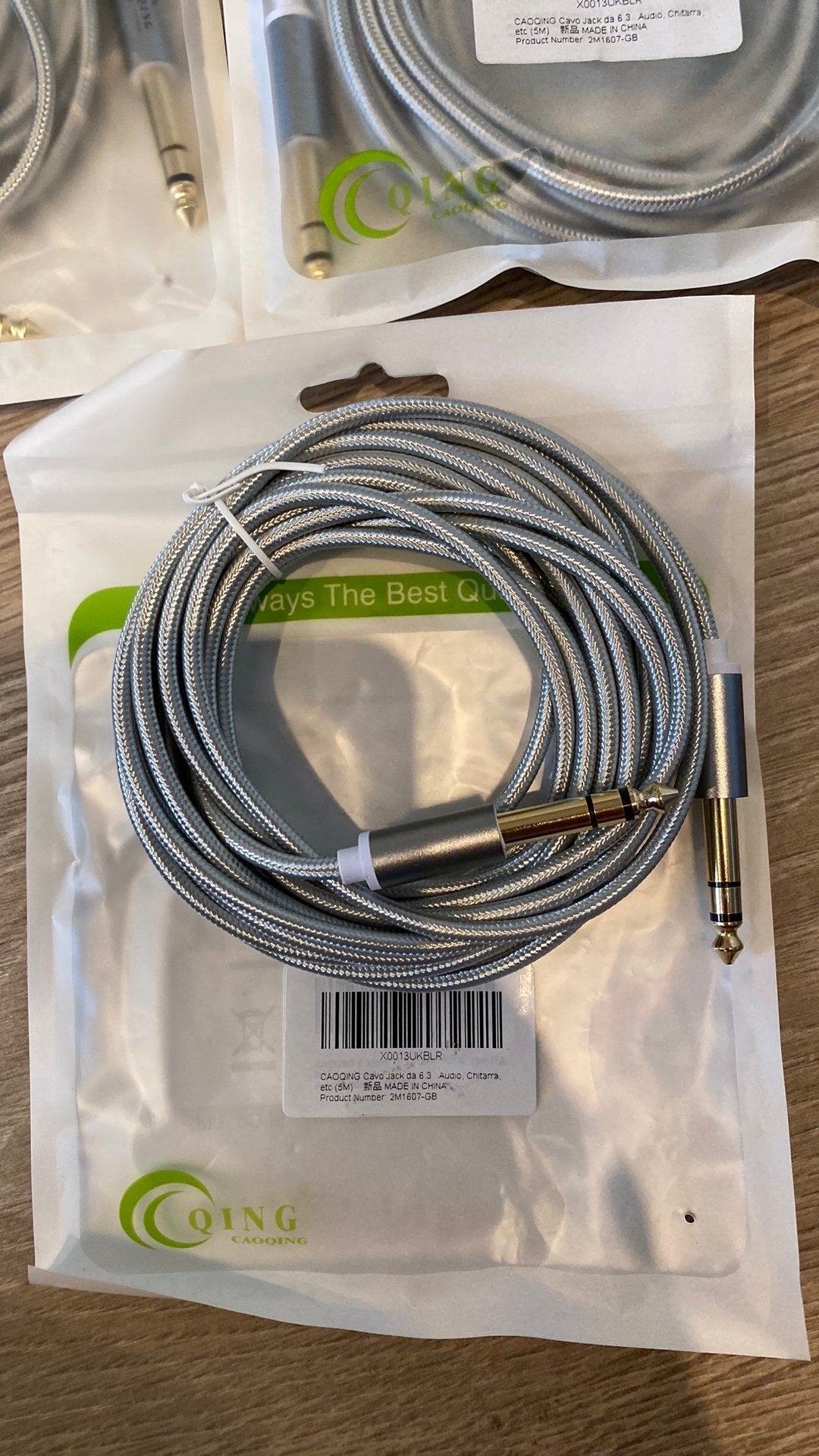 Jack️➡️Jack 6,35mm lengte 5m, Ophalen, Nieuw