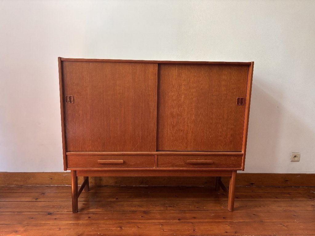 Vintage houten dressoir, 25 à 50 cm, Avec tablette(s), Vintage, 100 à 150 cm