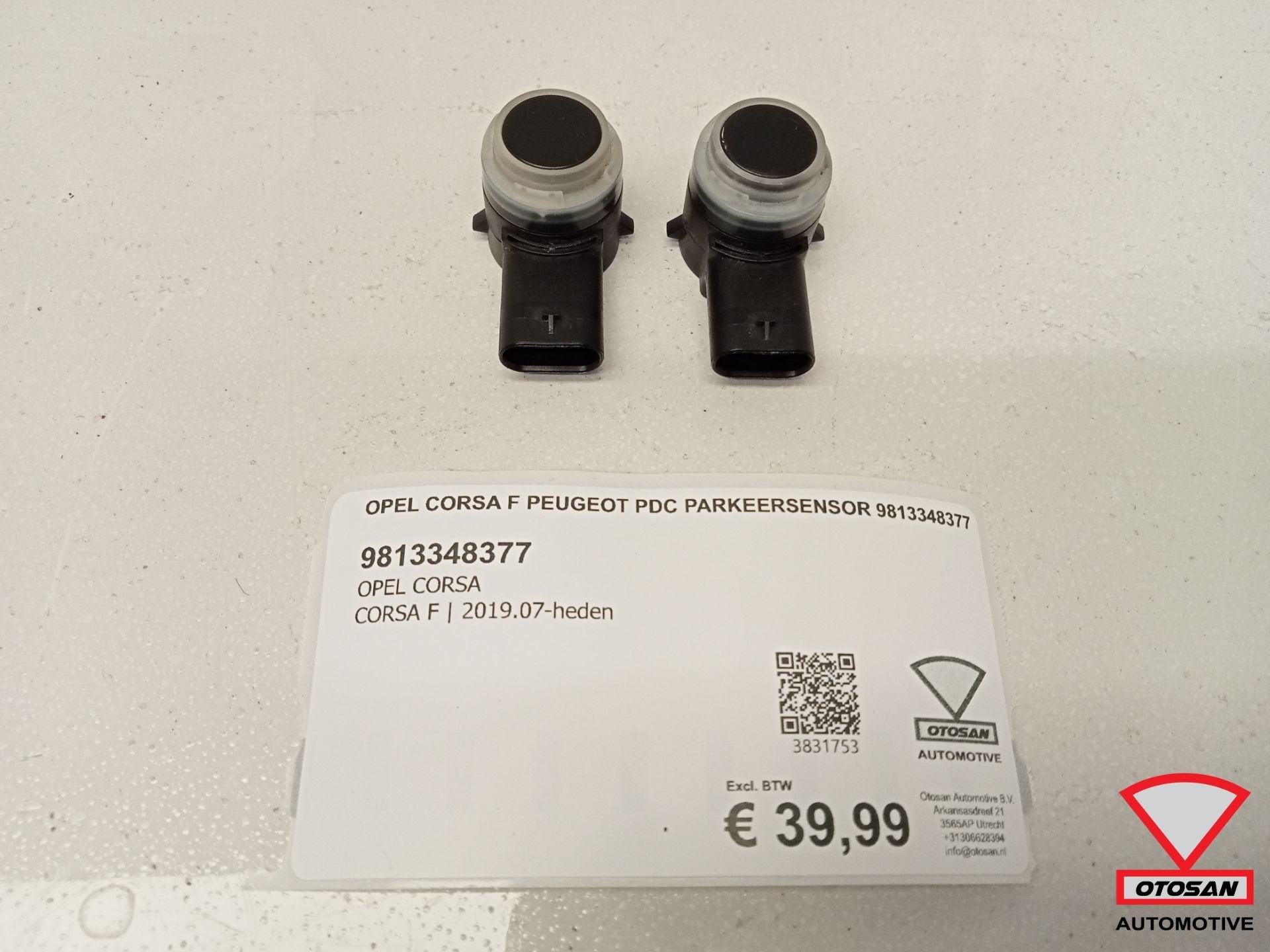 Capteur de stationnement PDC Peugeot Opel Corsa F 9813348377, Opel Automobile GmbH, Opel, Bahnhofsplatz 1
65423  Russelsheim am Main, DE