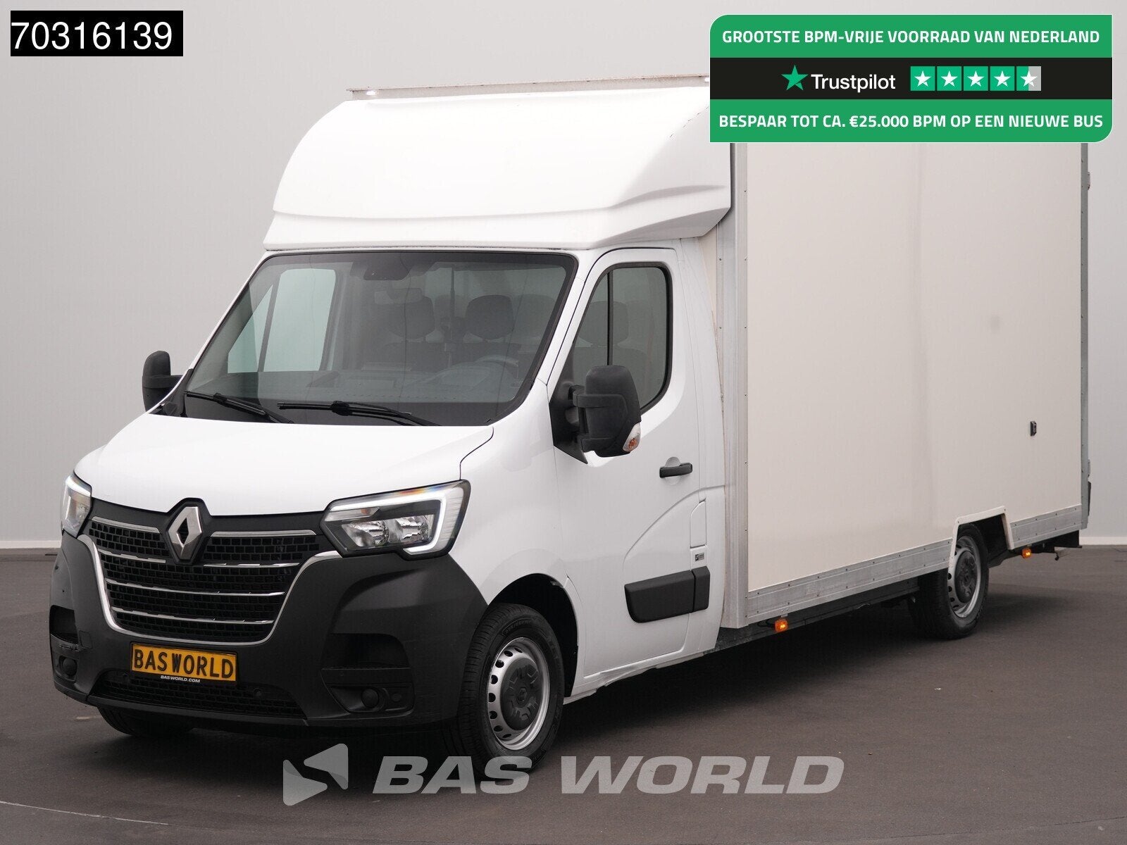 Renault Master 145PK Lowliner Bakwagen LED Navi Airco Cruise, Auto's, Stof, Gebruikt, 4 cilinders, Renault