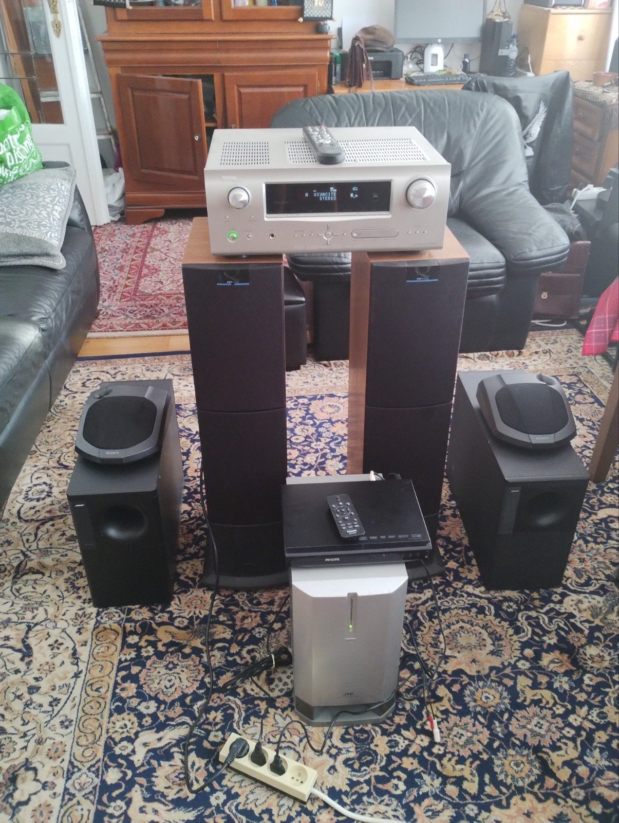AMPLI HOME CINEMA SET COMPLETE, Autres marques, Enlèvement, Utilisé, 70 watts ou plus