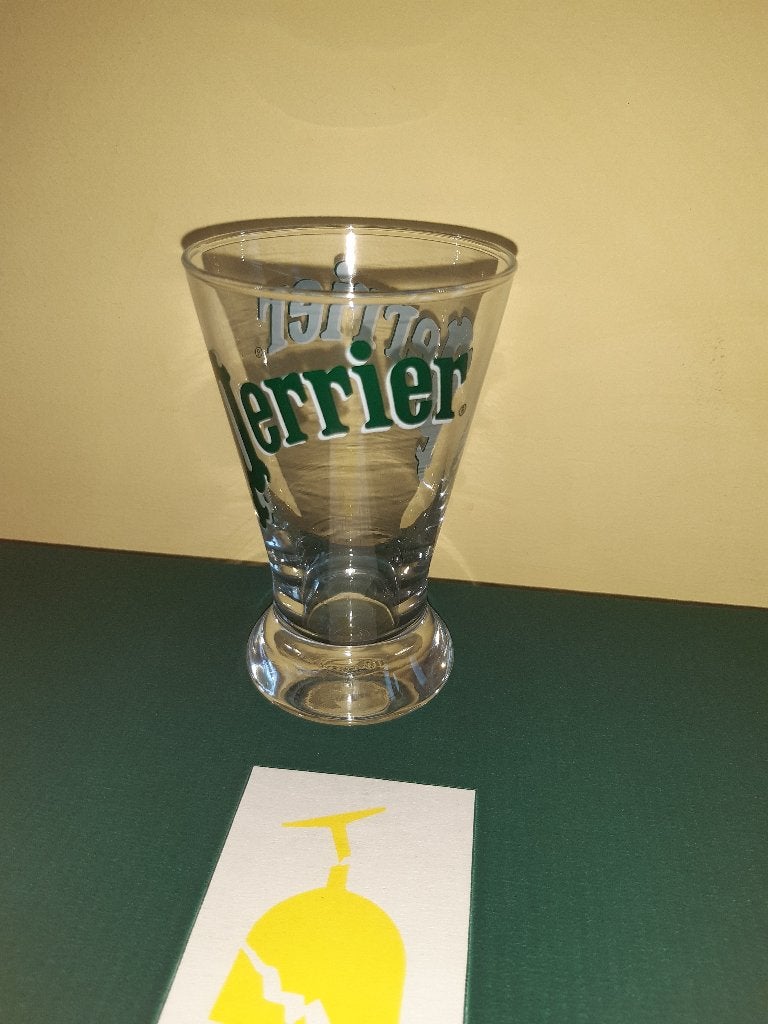 glazen perrier doos 12 st, Verzamelen, Ophalen, Nieuw, Frisdrankglas
