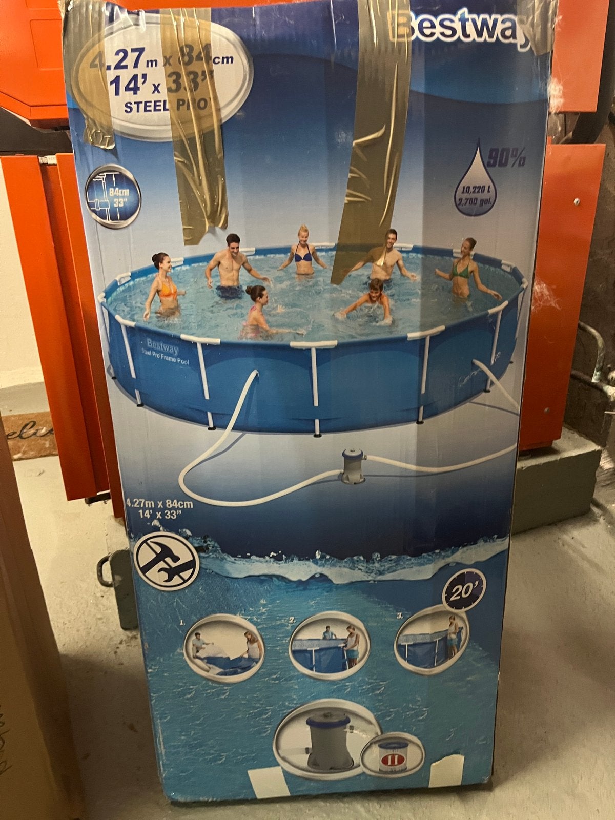 Zwembad bestway, Jardin & Terrasse, Piscines, Rond, Enlèvement, Utilisé, 80 à 120 cm