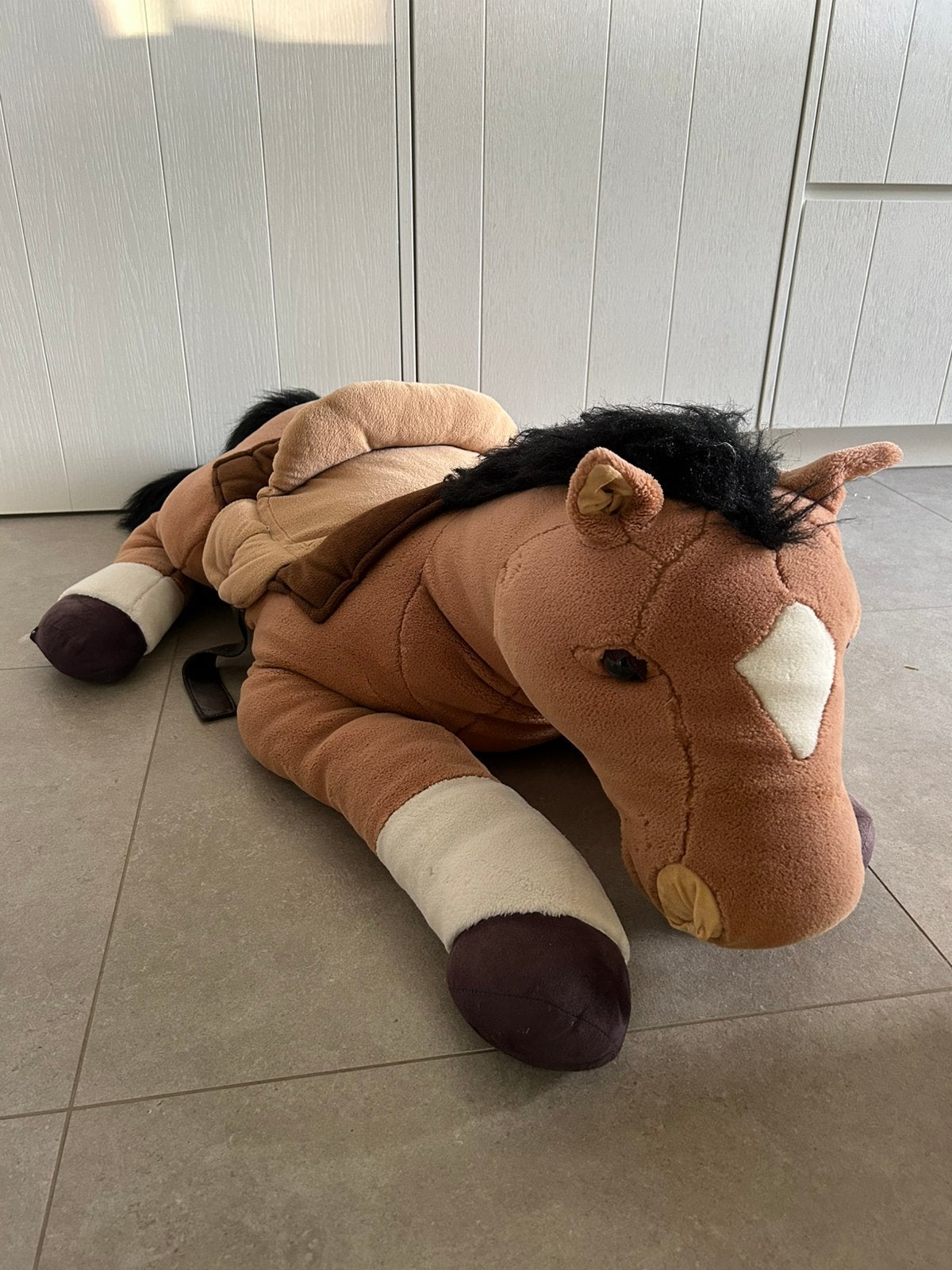 Grote knuffel paard, Kinderen en Baby's, Speelgoed | Knuffels en Pluche, Ophalen, Zo goed als nieuw, Paard