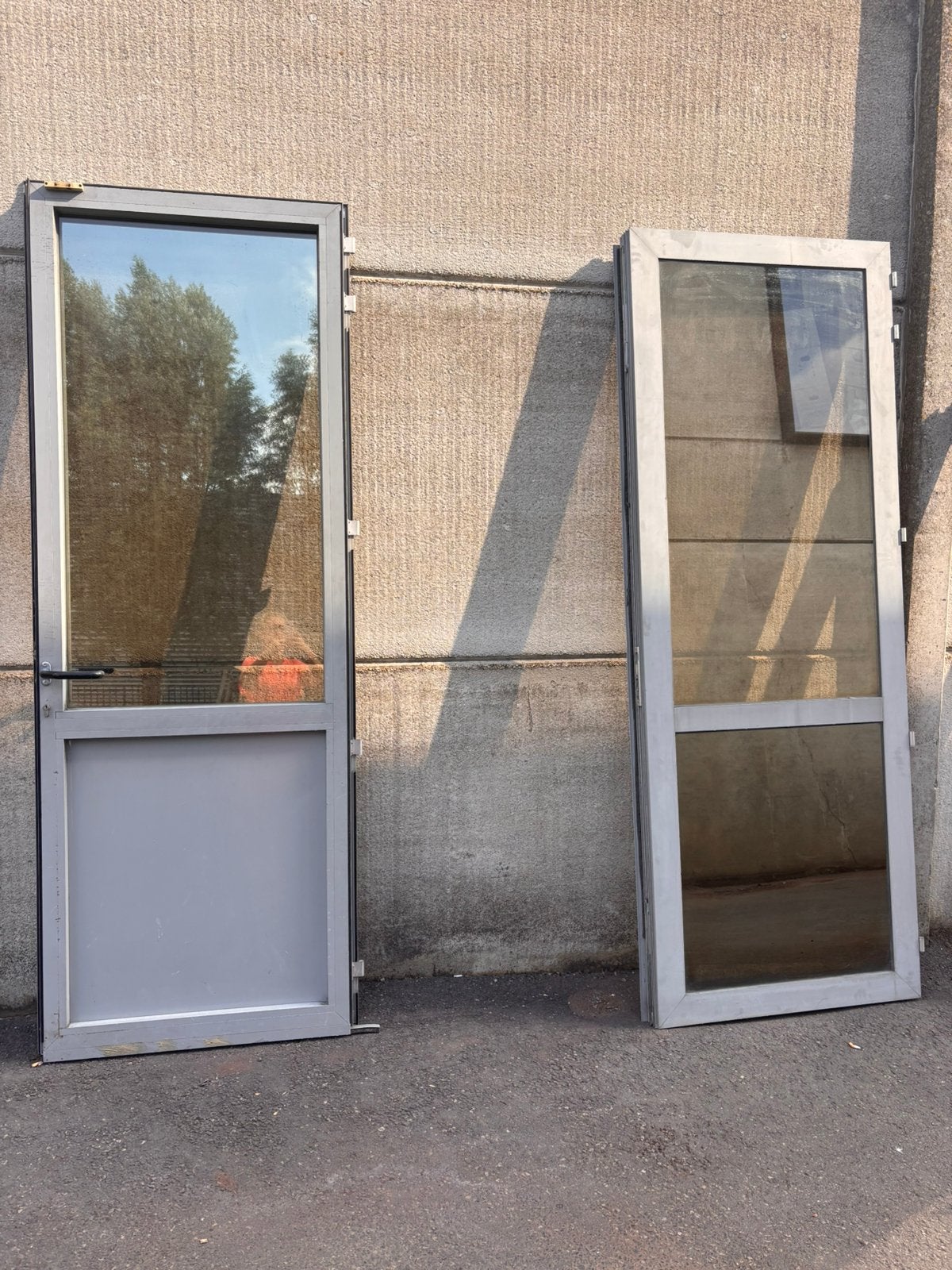 Porte extérieure double en aluminium, Porte extérieure, Verre, Enlèvement, 215 cm ou plus