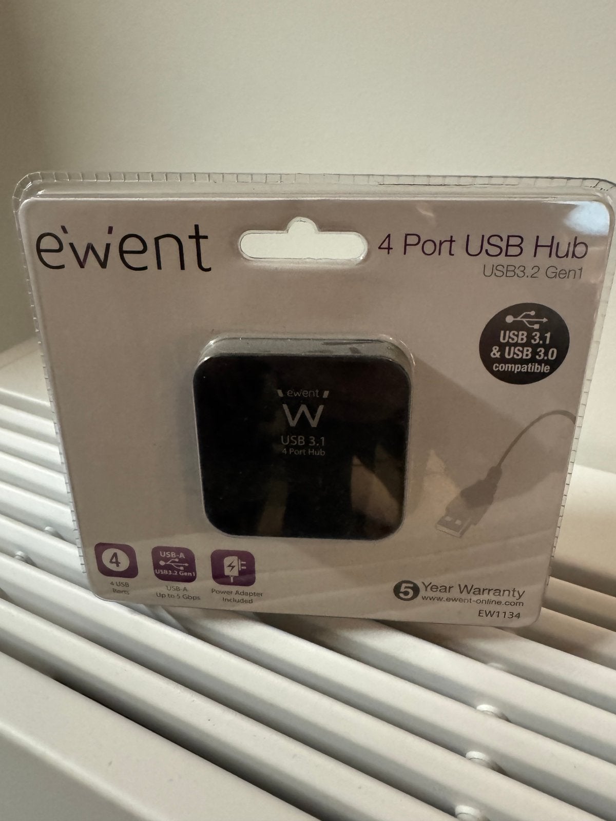 Ewent 4 Port USB Hub usb 3.2 Gen1 (nieuw), Informatique & Logiciels, Stations d'accueil, Enlèvement ou Envoi, Neuf, Hub USB