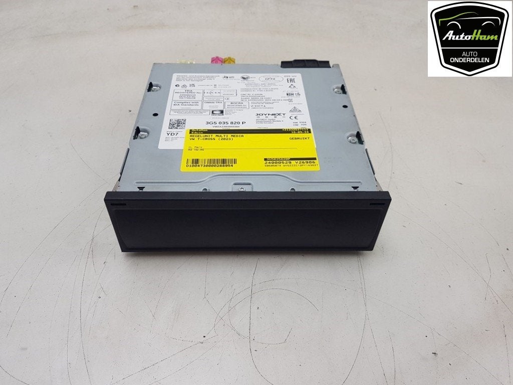 ORDINATEUR MULTIMEDIA Volkswagen T-Cross (|3G5035820P|), Autos : Pièces & Accessoires, Volkswagen, Volkswagen AG, Utilisé, Kundenbetreuung@volkswagen.de