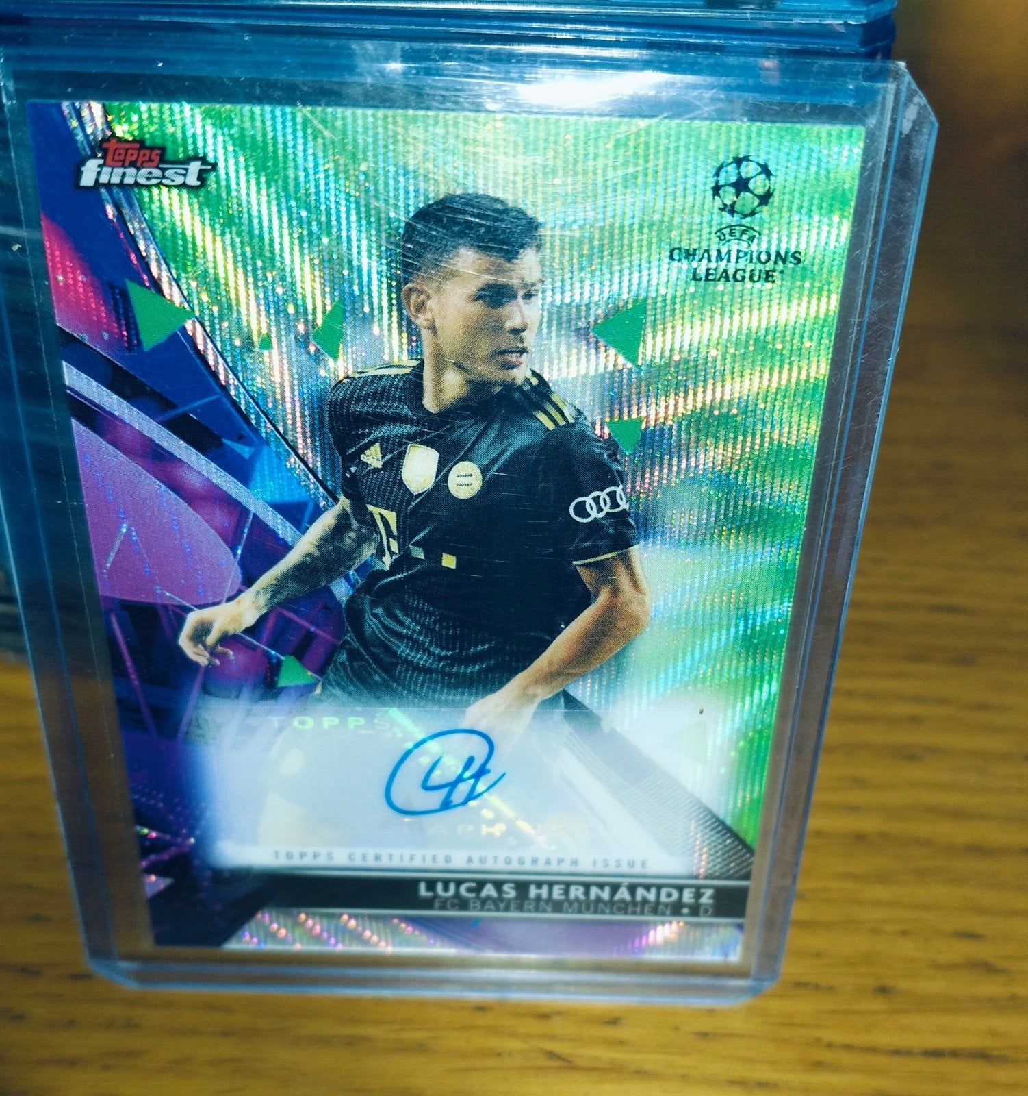 Topps finest Lucas Hernandez Bayern München autograph, Ophalen of Verzenden