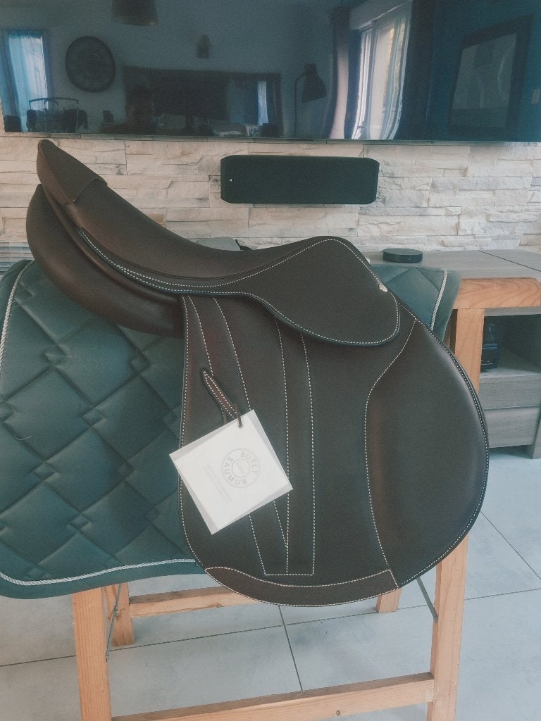 Selle équitation Butet 17 neuve, M (17 inch), Nieuw, Ophalen of Verzenden, Middeldiepe zit