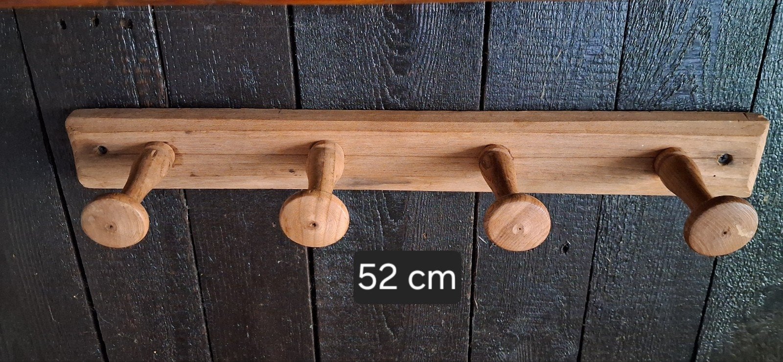 Oude kapstok 
bossen 
4 rekken
52 cm, Ophalen of Verzenden, Hout