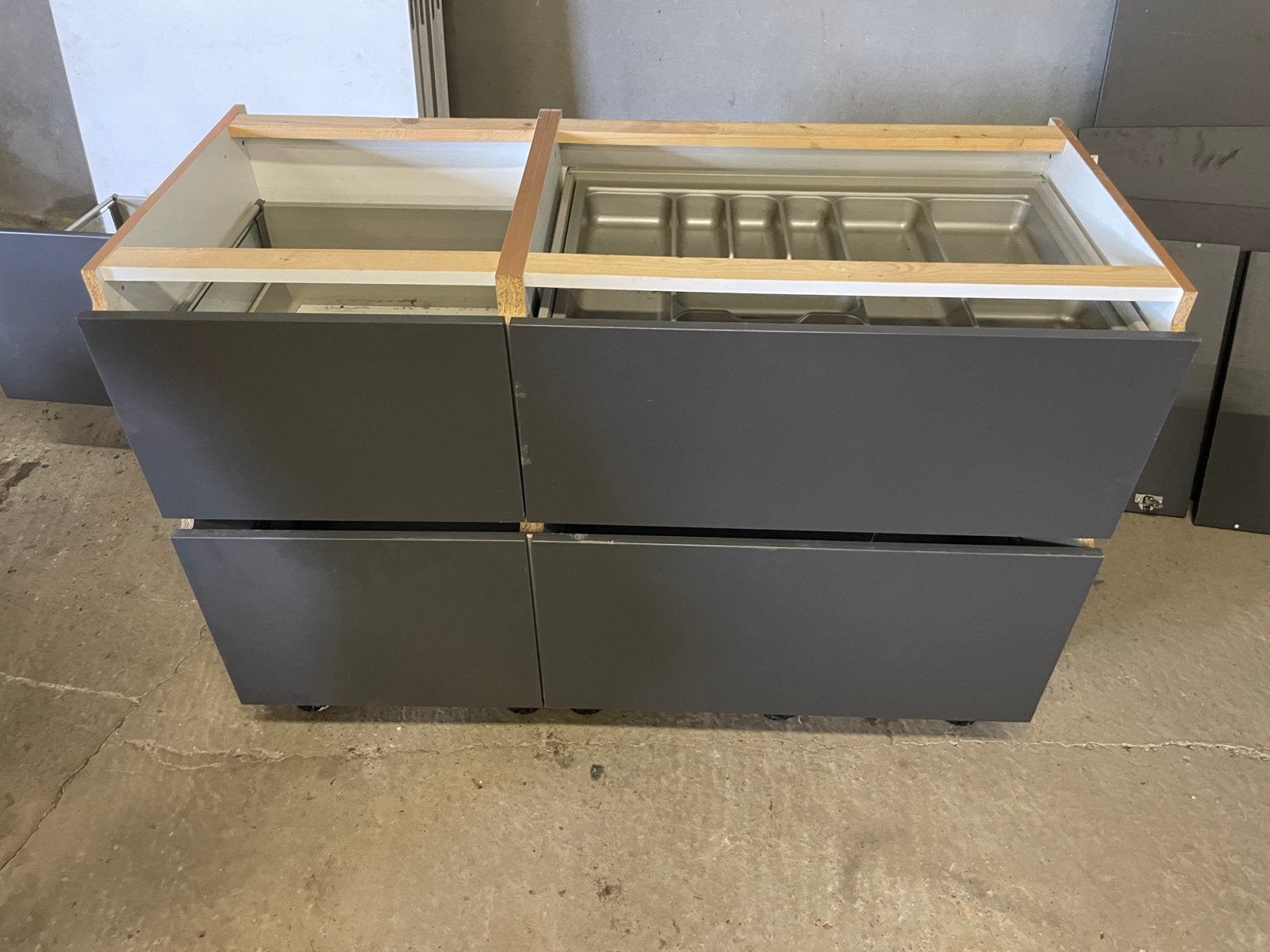 Tweedehands zwarte keuken, Huis en Inrichting, Ophalen, Gebruikt