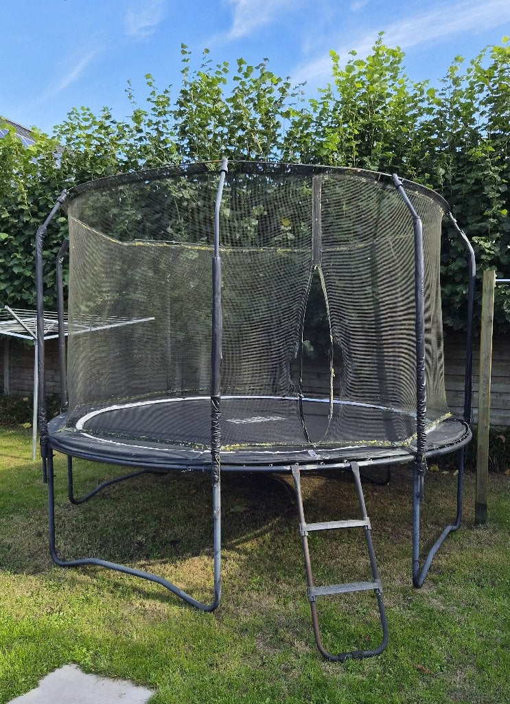 Trampoline Salta Premium Black Edition 366 cm, Ophalen, Gebruikt