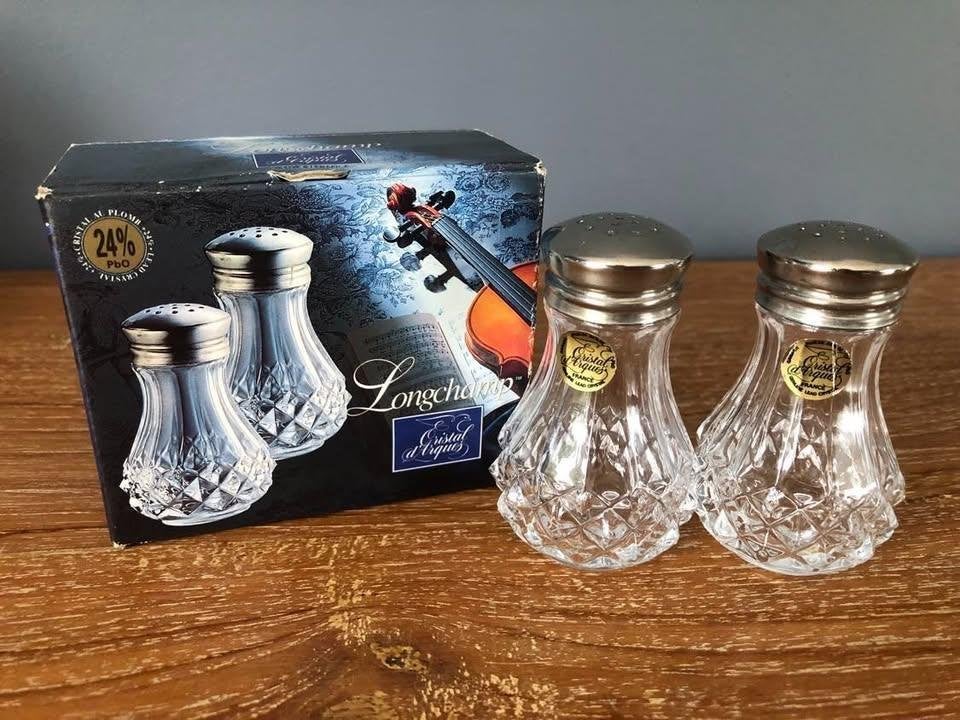 Vintage Cristal D'Arques Longchamp zout en peper, Antiek en Kunst, Ophalen of Verzenden