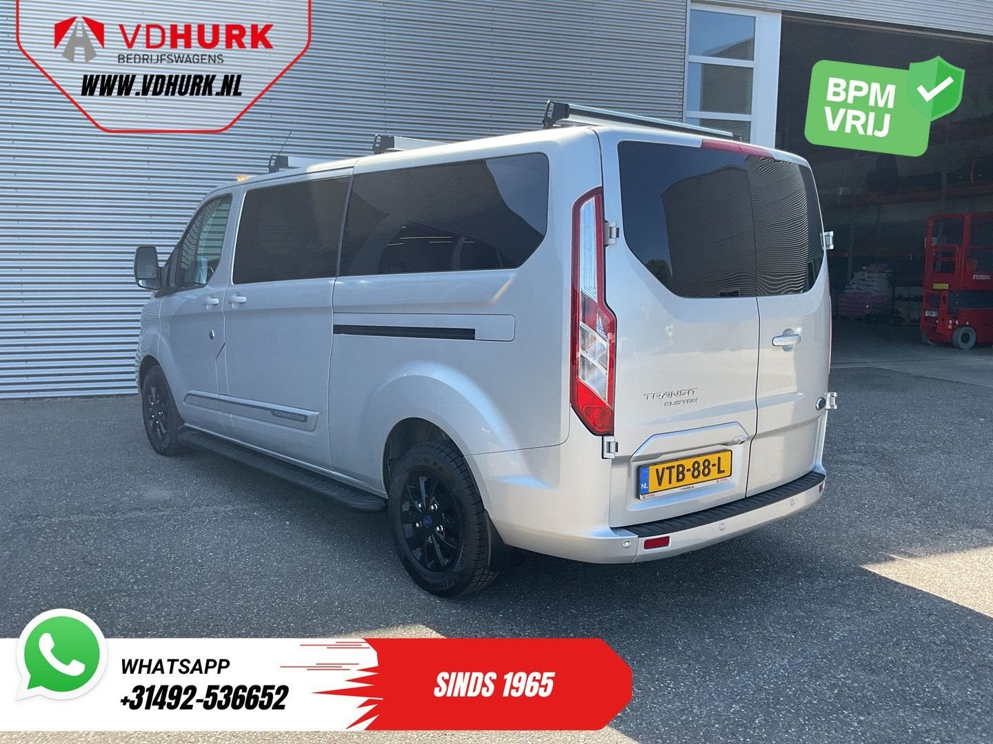 Ford Transit Custom 2.0 TDCI 130 pk Aut. L2 DC Dubbel Cabine, Argent ou Gris, Achat, 224 g/km, Entreprise