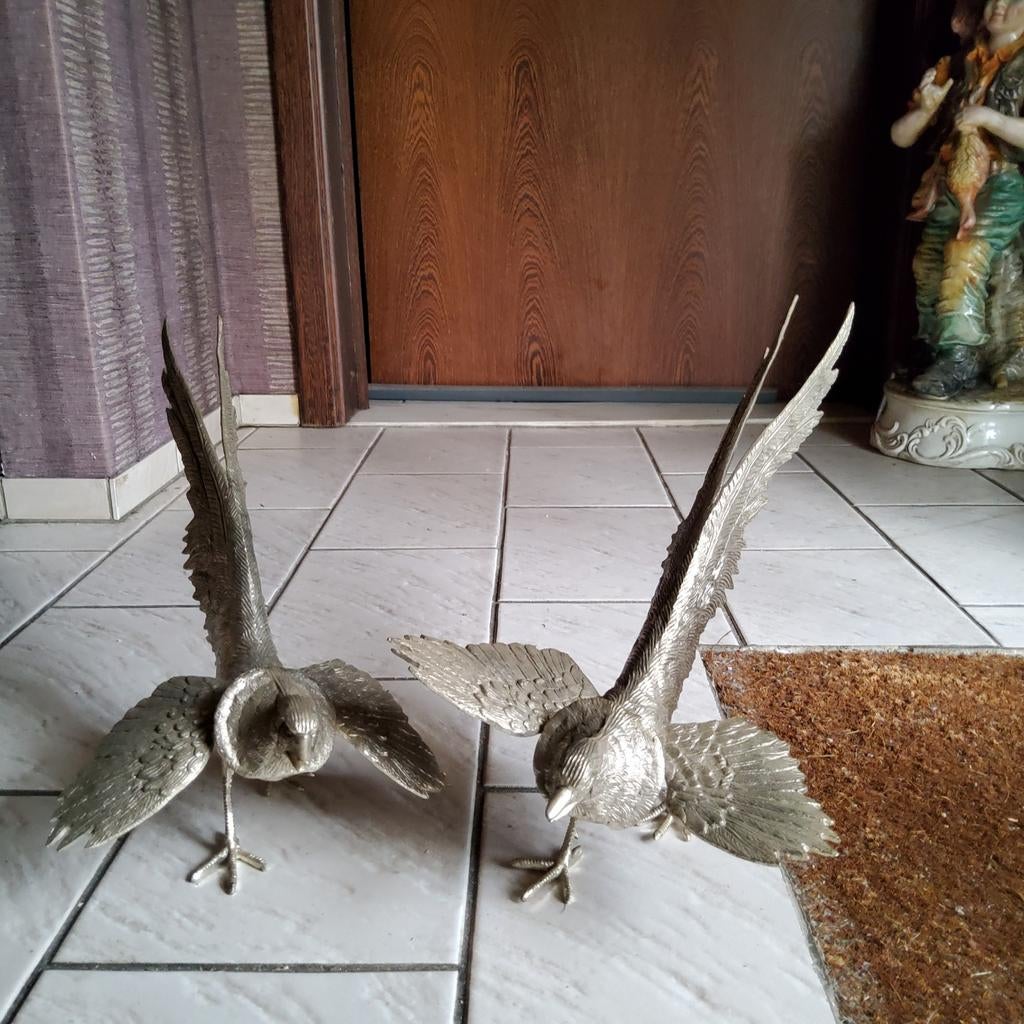 Bonne affaire, 2 coqs de combat, Antiquités & Art, Antiquités | Accessoires de maison, Enlèvement