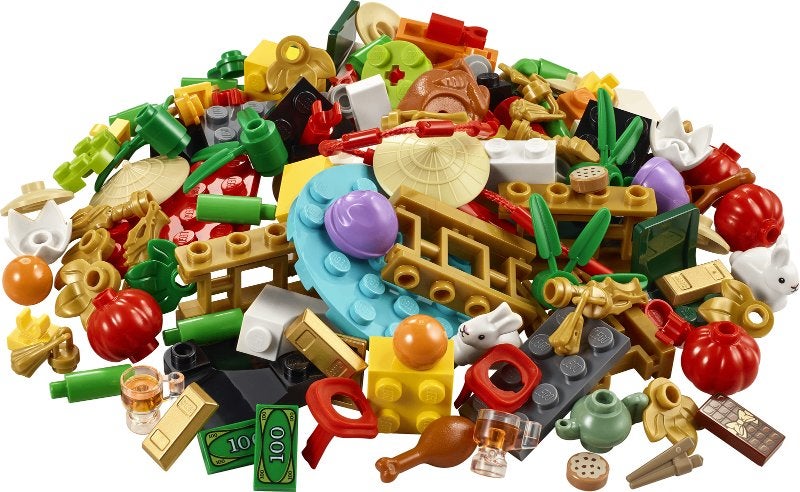 Sac en plastique LEGO Lunar New Year VIP, Instructions incluses, Lego, Ensemble complet, Comme neuf