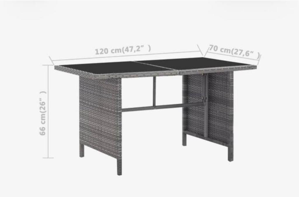 Tuin tafel, Ophalen, Zo goed als nieuw