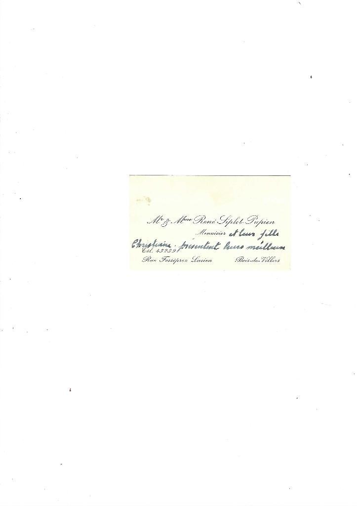Carte de visite ancienne, Enlèvement ou Envoi, Carte de visite